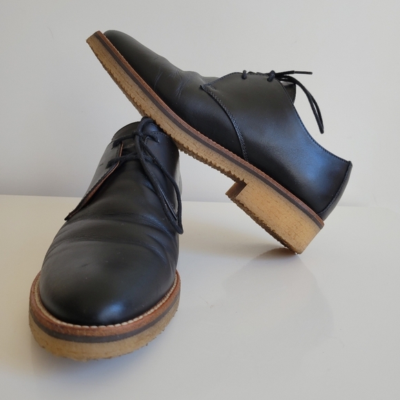 Everlane Womens The Brixton Lace-up Black Oxfords Black in 7.5 - Picture 2 of 12